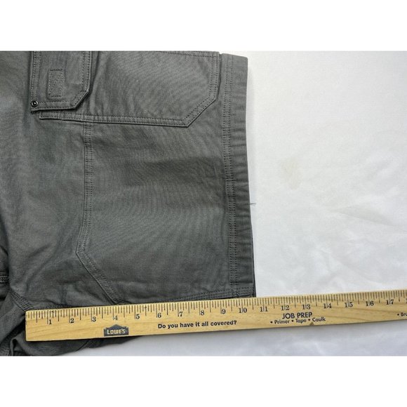 EUC Duluth Trading Men's Stretch Cargo Short with Belt Gray 48 Relaxed Fit - Picture 12 of 13